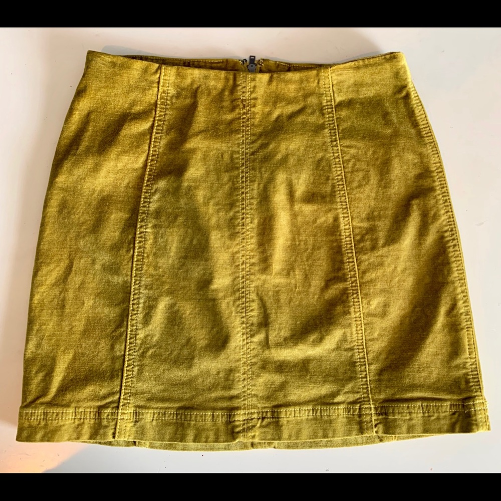 Free People Vegan Leather Skirt